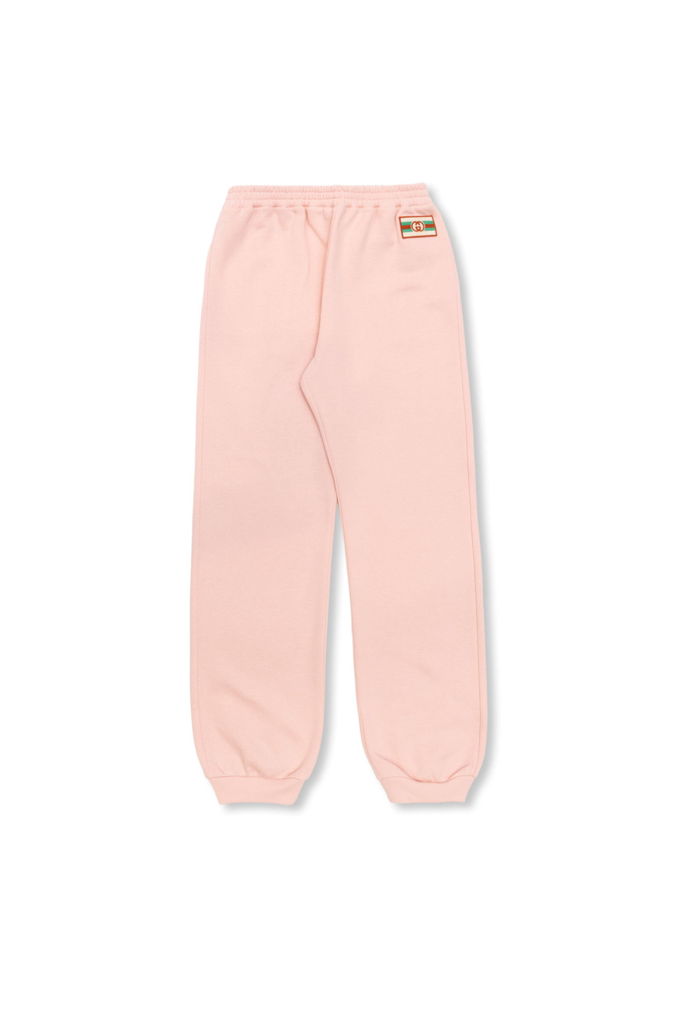 Gucci Interlocking G silk pocket square Pink Sweatpants with logo Gucci Kids SchaferandweinerShops Honduras